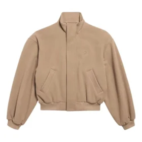 Bunda Blouson s volným střihem „Camel“ 850619TQU142602
