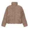 Bundy BB Monogram s kapucí a výplní „Beige Brown“ 681885TML339378