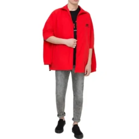Bundy se zapínáním na zip a dvojitými rukávy „Red“ 602278TG0116010