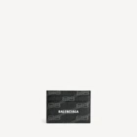 Charakteristický držák na karty z černého plátna s potiskem BB Monogram