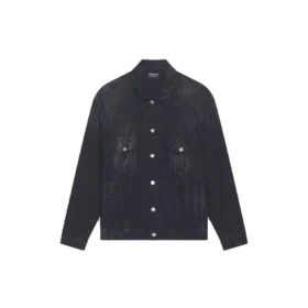 Cities Pařížová oversized Denim bundy „Washed Black White“ 690198TBP479034