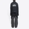 Cities Pařížová oversized Denim bundy „Washed Black White“ 690198TBP479034