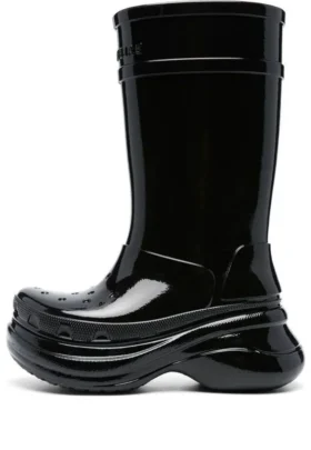 Crocs x Balenciaga lakované kozačky „černé“ 677388W1S8X