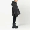Denim bundy s kapucí a knoflíky s efektem vyblednutí „Black“ 724653TNW541129
