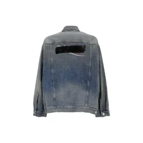 Denim bundy s knoflíky a efektem vyblednutí „Blue“ 724651THW254245