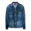 Denim bundy s logem na krku „Modrá“ 571324TCW032340
