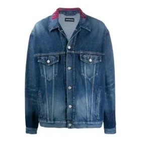 Denim bundy s logem na krku „Modrá“ 571324TCW032340
