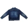 Denim bundy s logem na zádech „Blue“ 557351TBP484009
