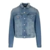 Denim bundy s logem na zádech „Blue Green“ 606170TDW144065