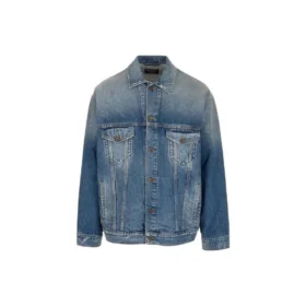 Denim bundy s nášivkou na zádech „Blue“ 697781TBP484455
