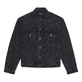Denim bundy s volným střihem „Charcoal“ 620731TJW411052