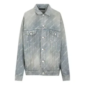 Denim bundy s volným střihem „Světlé japonské indigo“ 719319TNW553221