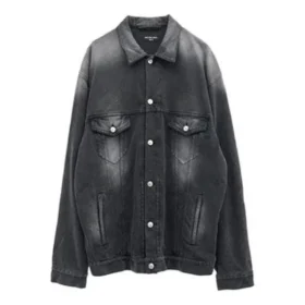 Denim bundy s vypraným vzhledem, volný střih „Black“ 662772TKVG51000
