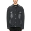 Denim bundy s vypraným vzhledem, volný střih „Black“ 662772TKVG51000