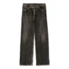 Denim kalhoty s trompe-l’œil efektem „Black“ 751503TOL991000