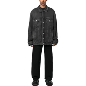 Denimová bundy Mirror Padded „Dark Grey“ 735744TBP471270