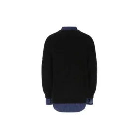 Detail trička Vrstvený svetr „Black“ 675268T32151000