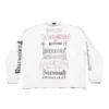 DIY kovové tričko s dlouhým rukávem, střední střih „Bílé, černé, červené“ 699191TPVO29065