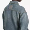 Dámská bundy Denim Kick v barvě špinavě vintage modré