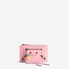 Dámská dlouhá peněženka na mince a karty City v barvě vintage pink