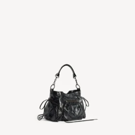 Dámská malá taška typu „bucket bag“ Le City v černé barvě
