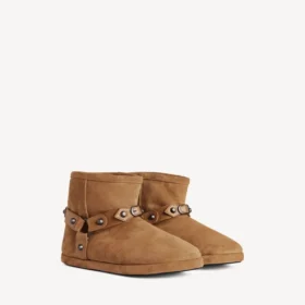 Dámské měkké kotníkové boty Alaska v barvě camel