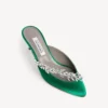 Dámské pantofle Balenciaga | Manolo Blahnik v barvě trávy