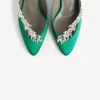 Dámské pantofle Balenciaga | Manolo Blahnik v barvě trávy