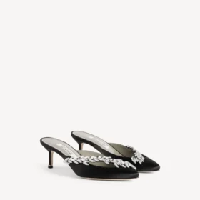 Dámské pantofle Balenciaga | Manolo Blahnik v černé barvě
