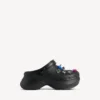 Dámské pantofle Crocs™ Jibbitz™ v černé barvě