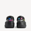 Dámské pantofle Crocs™ Jibbitz™ v černé barvě