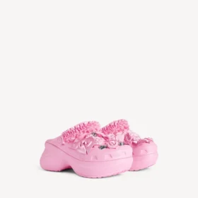 Dámské pantofle Crocs™ jibbitz™ v světle růžové barvě