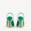 Dámské sandály Balenciaga | Manolo Blahnik s páskem přes patu v barvě trávy