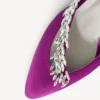 Dámské sandály Balenciaga | Manolo Blahnik s páskem přes patu ve fialové barvě