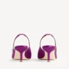 Dámské sandály Balenciaga | Manolo Blahnik s páskem přes patu ve fialové barvě