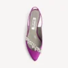 Dámské sandály Balenciaga | Manolo Blahnik s páskem přes patu ve fialové barvě