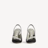 Dámské sandály Balenciaga | Manolo Blahnik s páskem za patou v černé barvě