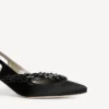 Dámské sandály Balenciaga | Manolo Blahnik s páskem za patou v černé barvě