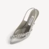 Dámské sandály Balenciaga | Manolo Blahnik v šedé barvě „plume“