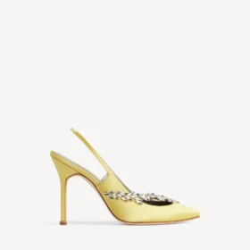 Dámské sandály Balenciaga | Manolo Blahnik v limetkové barvě