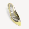 Dámské sandály Balenciaga | Manolo Blahnik v limetkové barvě