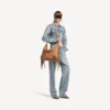 Dámská taška Le City Hobo, střední velikost, v barvě camel