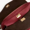 Dámská taška přes rameno Le 7, střední, v barvě ruby/moka