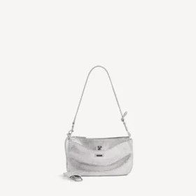 Dámská taška Rodeo Sling Pochette s kamínky v kouřově šedé barvě