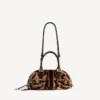 Dámská taška typu bowling bag mini v provedení bolero v barvě béžová/moka
