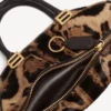 Dámská taška typu bowling bag mini v provedení bolero v barvě béžová/moka