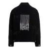 Džínová bundy Barcode Destroyed „Black“ 664329TBP471055
