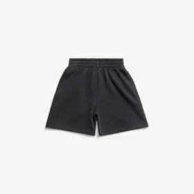 Dětské – joggingové šortky v černé vybledlé barvě