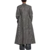 Dvouřadý kostkovaný kabát „Black Grey“ 704488TMU021070