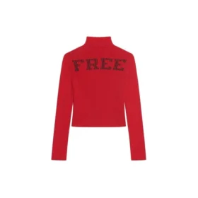 Žebrovaný rolák s potiskem FREE „Red“ 662722T32106167